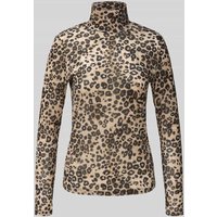 Marc Cain Longsleeve mit Allover-Animal-Print in Camel, Größe 36 Marc Cain Longsleeve mit Allover-Animal-Print in Camel, Größe 36 von Marc Cain