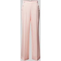 Marc Cain Loose Fit Bundfaltenhose mit Effektgarn in Apricot, Größe 38 von Marc Cain