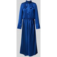 Marc Cain Maxikleid mit Schleifen-Detail in Royal, Größe 42 von Marc Cain