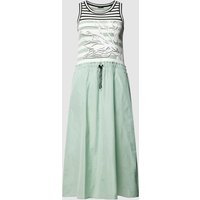 Marc Cain Midikleid mit Allover-Muster in Mint, Größe 34 von Marc Cain