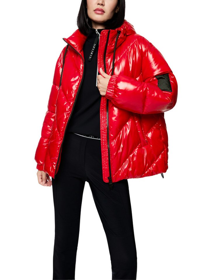 Marc Cain Outdoorjacke Ski is the Limit Premium Damenmode Winterjacke, leicht glänzend, gerade Form, 2-Wege-Reißverschluss von Marc Cain