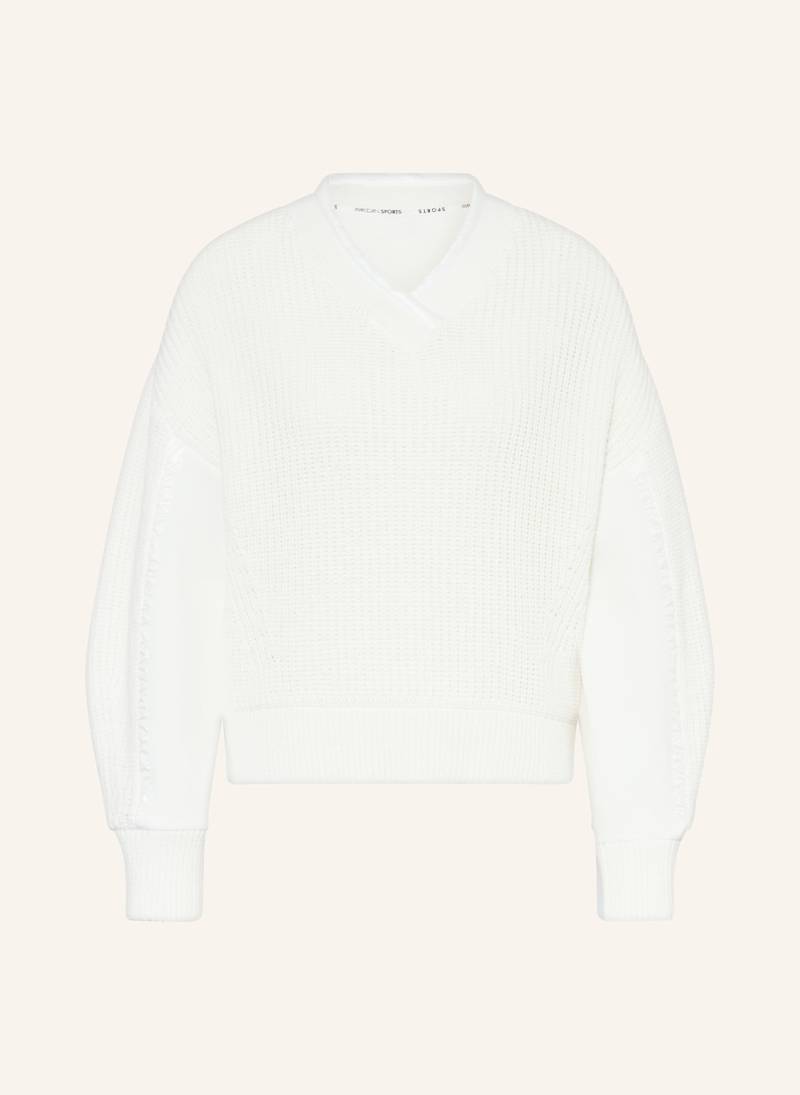 Marc Cain Pullover Im Materialmix weiss von Marc Cain