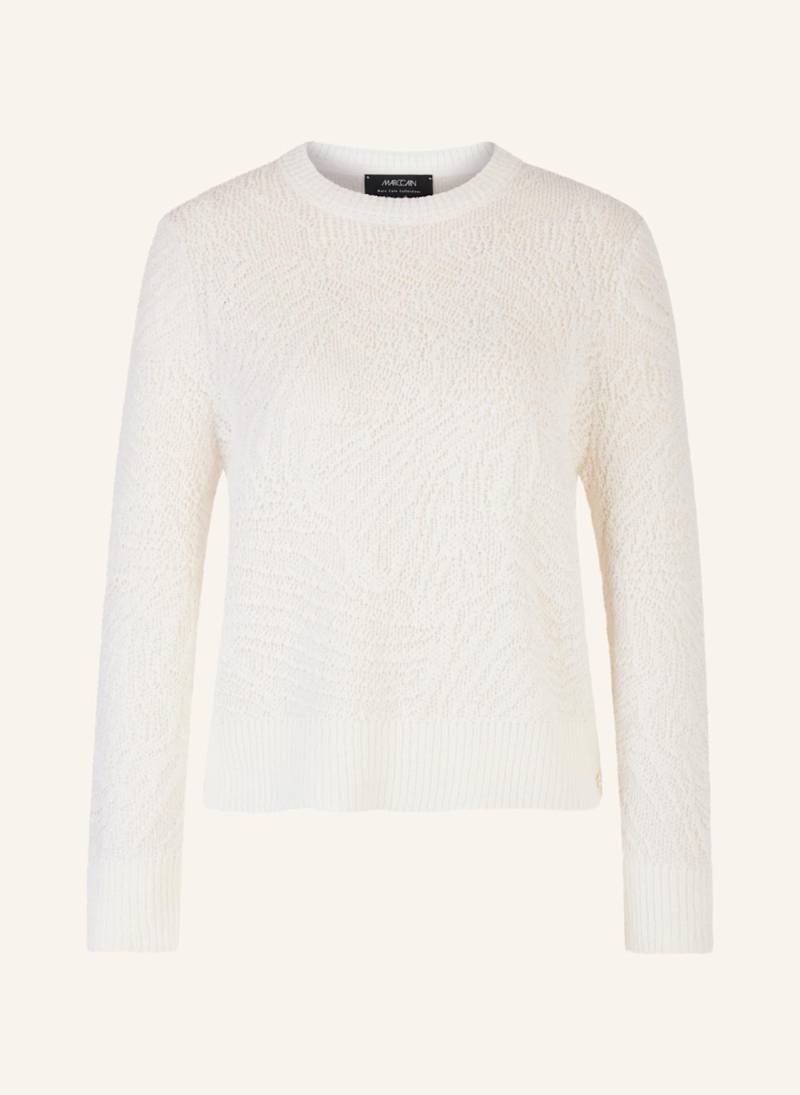Marc Cain Pullover Mit Glitzergarn weiss von Marc Cain