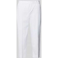 Marc Cain Regular Fit Caprihose mit Label-Bund in Weiss, Größe 36 von Marc Cain