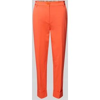 Marc Cain Regular Fit Hose in verkürzter Passform mit Eingrifftaschen in Rot, Größe 40 von Marc Cain
