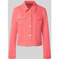 Marc Cain Regular Fit Jeansjacke mit Brusttaschen in Koralle, Größe 40 von Marc Cain