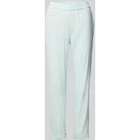 Marc Cain Regular Fit Leinenhose mit elastischem Bund in Mint, Größe 38 von Marc Cain