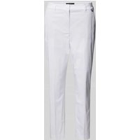 Marc Cain Regular Fit Stoffhose mit Bügelfalten in Weiss, Größe 36 von Marc Cain