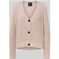 Marc Cain Regular Fit Strickjacke mit v-Ausschnitt in Kitt, Größe 40 Marc Cain Regular Fit Strickjacke mit v-Ausschnitt in Kitt, Größe 40 von Marc Cain