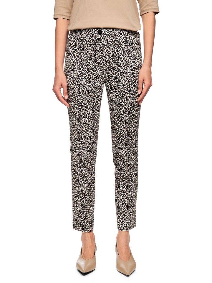 Marc Cain Schlupfhose Pants Premium Damenmode Model: Sydney, slim fit, mit Leo, Design von Marc Cain