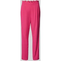 Marc Cain Slim Fit High Waist Hose in unifarbenem Design in Fuchsia, Größe 34 von Marc Cain