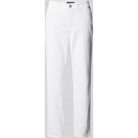 Marc Cain Slim Fit Hose in unifarbenem Design Modell 'SILEA' in Weiss, Größe 34 von Marc Cain