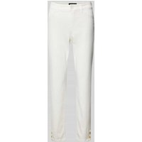 Marc Cain Slim Fit Jeans in unifarbenem Design in Offwhite, Größe 44 von Marc Cain