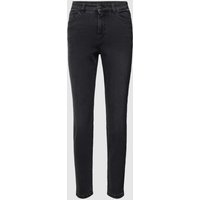 Marc Cain Slim Fit Jeans mit 5-Pocket-Design Modell 'SILEA' in Anthrazit, Größe 34 von Marc Cain