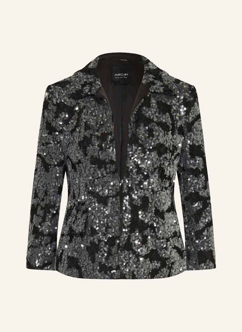 Marc Cain Spitzenblazer Mit Pailletten Und 3/4-Arm schwarz von Marc Cain