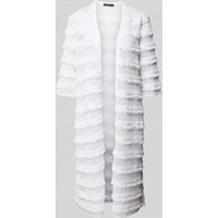 Marc Cain Strickcardigan mit Lochmuster in Offwhite, Größe 36 von Marc Cain