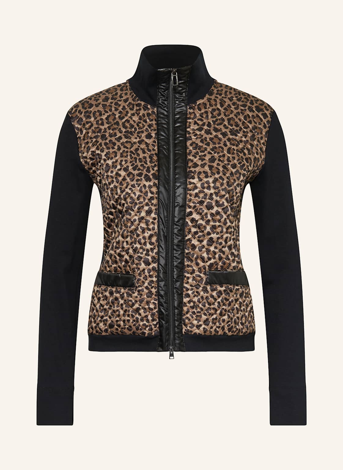 Marc Cain Strickjacke Im Materialmix schwarz von Marc Cain