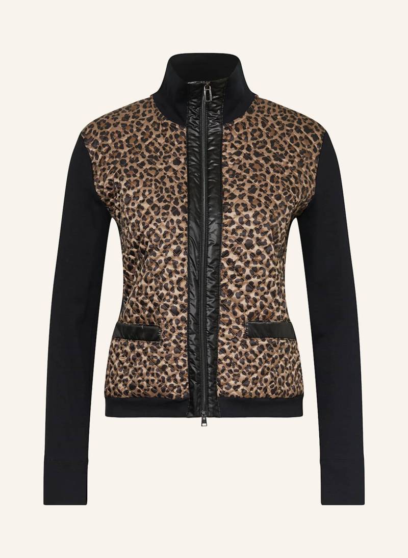 Marc Cain Strickjacke Im Materialmix schwarz von Marc Cain