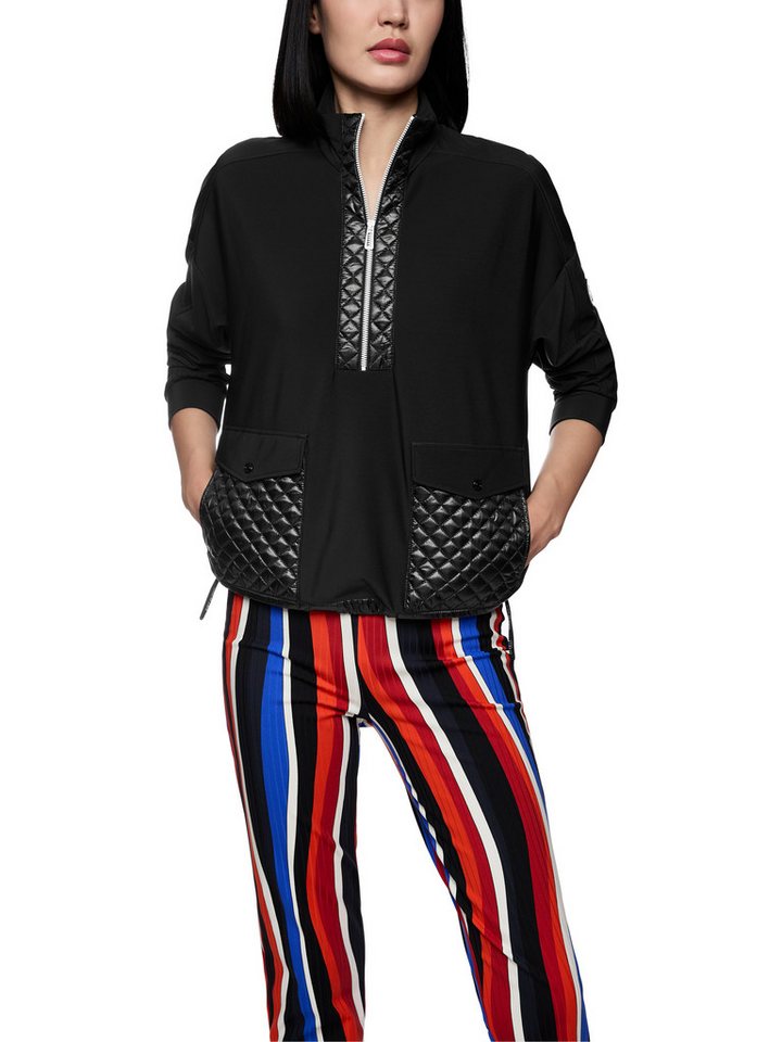 Marc Cain Sweatshirt Ski is the Limit Premium Damenmode mit Stehkragen und Taschen, gerader Schnitt von Marc Cain