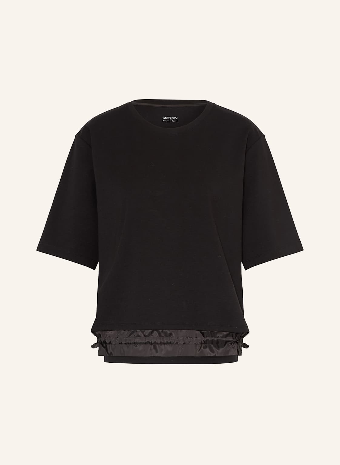Marc Cain T-Shirt Im Materialmix schwarz von Marc Cain