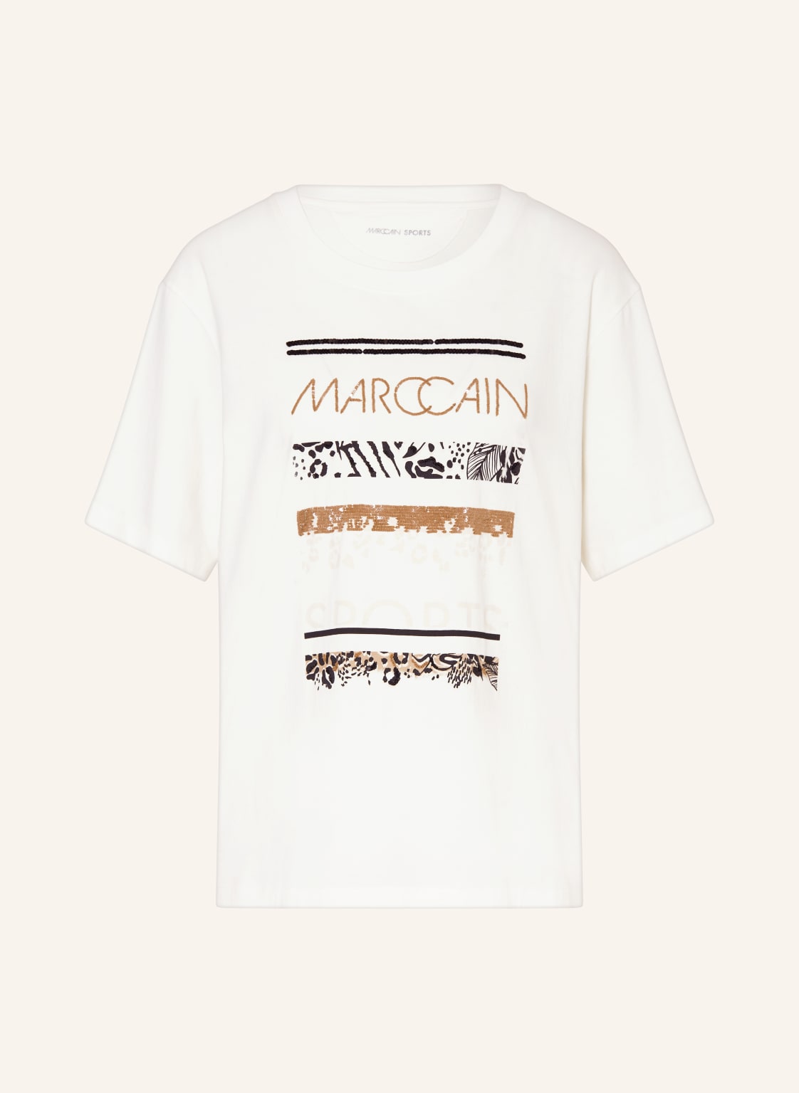 Marc Cain T-Shirt Mit Pailletten weiss von Marc Cain