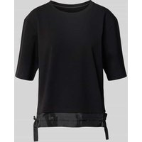 Marc Cain T-Shirt aus Modal-Mix mit Schleifen-Details in Black, Größe 42 von Marc Cain