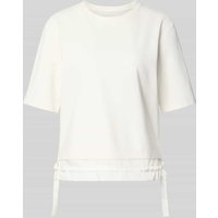 Marc Cain T-Shirt aus Modal-Mix mit Schleifen-Details in Offwhite, Größe 42 Marc Cain T-Shirt aus Modal-Mix mit Schleifen-Details in Offwhite, Größe 42 von Marc Cain