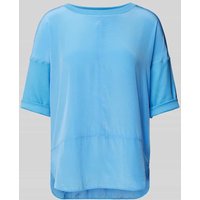 Marc Cain T-Shirt in unifarbenem Design in Blau, Größe 38 von Marc Cain