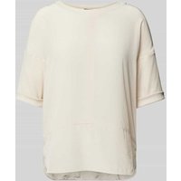 Marc Cain T-Shirt in unifarbenem Design in Sand, Größe 38 Marc Cain T-Shirt in unifarbenem Design in Sand, Größe 38 von Marc Cain