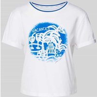 Marc Cain T-Shirt mit Motiv-Print in Weiss, Größe 38 Marc Cain T-Shirt mit Motiv-Print in Weiss, Größe 38 von Marc Cain