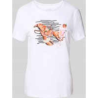 Marc Cain T-Shirt mit Motiv-Print in Weiss, Größe 42 Marc Cain T-Shirt mit Motiv-Print in Weiss, Größe 42 von Marc Cain