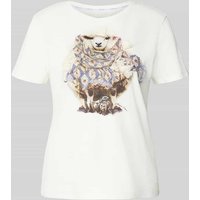 Marc Cain T-Shirt mit Rundhalsausschnitt in Offwhite, Größe 36 Marc Cain T-Shirt mit Rundhalsausschnitt in Offwhite, Größe 36 von Marc Cain