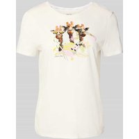 Marc Cain T-Shirt mit Rundhalsausschnitt in Offwhite, Größe 40 Marc Cain T-Shirt mit Rundhalsausschnitt in Offwhite, Größe 40 von Marc Cain