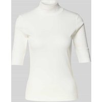 Marc Cain T-Shirt mit Stehkragen in Offwhite, Größe 38 Marc Cain T-Shirt mit Stehkragen in Offwhite, Größe 38 von Marc Cain