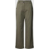 Marc Cain Wide Fit Hose mit Knopfverschluss in Khaki, Größe 34 von Marc Cain