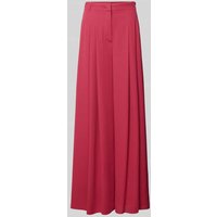 Marc Cain Wide Leg Stoffhose mit Bundfalten in Fuchsia, Größe 34 von Marc Cain