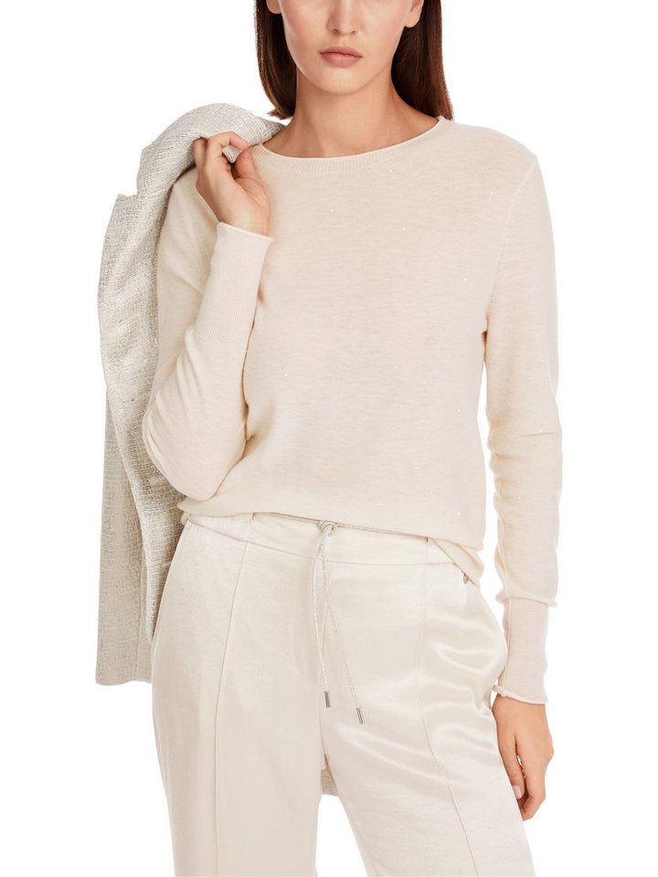 Marc Cain Wollpullover "Noble Neutrals" Premium Damenmode Wollpullover mit Rundhals von Marc Cain