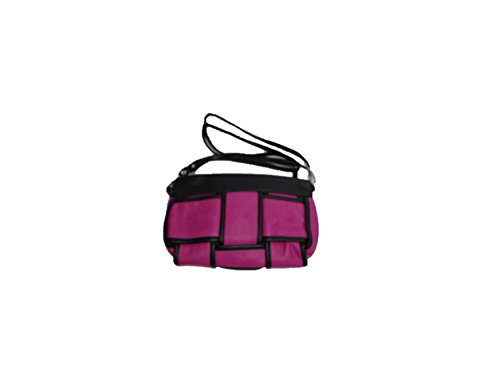 Marc Chantal kleine geflochtene Handtasche (black/fuchsia) von Marc Chantal