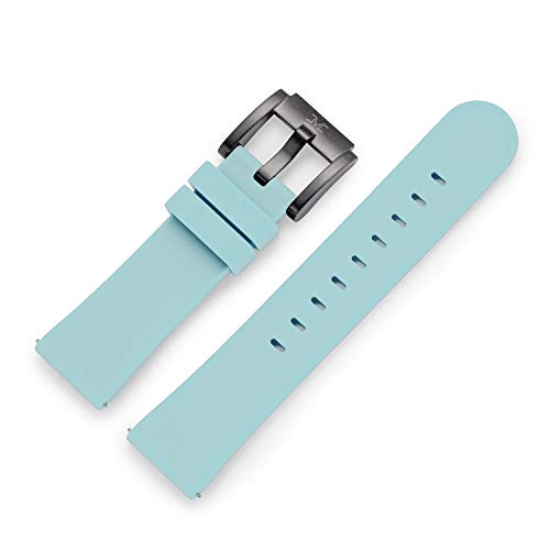 TW Steel Marc Coblen Armband Uhrenband Uhrenarmband Silikon 22 MM Hellblau SB_HB_B von Marc Coblen