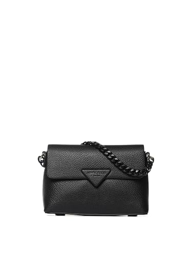 Marc Ellis New York Damen Handtasche Textile Polyurethan 23,5x16x8 cm, Schwarz und Gold., Einheitsgröße von Marc Ellis New York