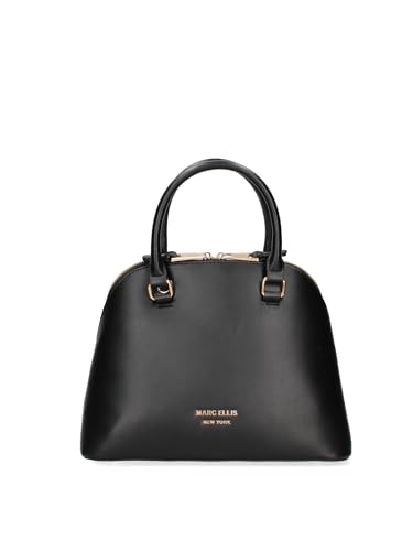Marc Ellis New York Damen Handtasche Textile Polyurethan 30x22x13 cm, Schwarz und Gold., Einheitsgröße von Marc Ellis New York