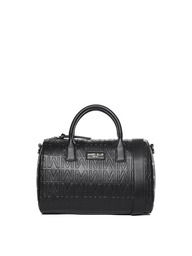 Marc Ellis New York Damen Handtasche Textile Polyurethan 30x22x16,5 cm, Schwarz und Silber, Einheitsgröße von Marc Ellis New York