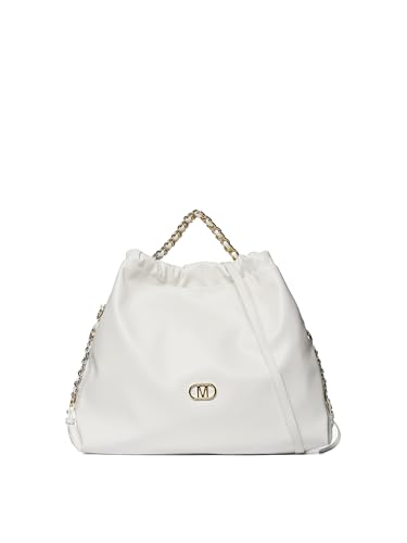Marc Ellis New York Damen Handtasche Textile Polyurethan 43x42x11 cm, Weiß, Einheitsgröße von Marc Ellis New York