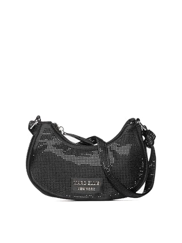 Marc Ellis New York Damen Schultertasche Textile Polyurethan 21 x 10 x 4 cm, Schwarz , Einheitsgröße von Marc Ellis New York