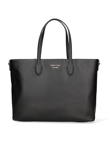 Marc Ellis New York Damen Schultertasche Textile Polyurethan 44x29x13 cm, Schwarz und Silber, Einheitsgröße von Marc Ellis New York
