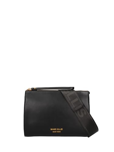 Clutch Damen PVC Veganes Produkt 18 x 25 x 7 cm MARC POUCH-PARENT, Schwarz von MARC ELLIS