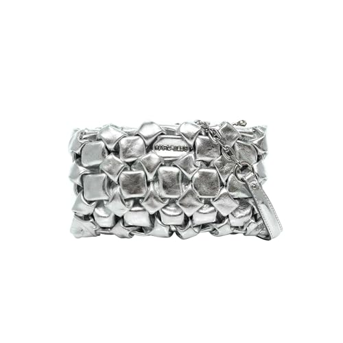 MARC ELLIS Borsa Kim Party Argento Profondità 6 cm Larghezza 24 cm Altezza 14 cm Pelle von Marc Ellis