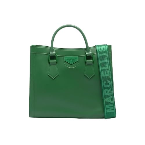 MARC ELLIS Handtasche Damen Flat Wood M Bag, Emerald Green von Marc Ellis