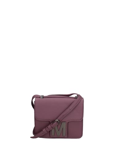 MARC ELLIS WEITH-PARENT Damen Schultertasche PVC Veganes Produkt 16 x 18,5 x 3,5 cm, Malve von Marc Ellis