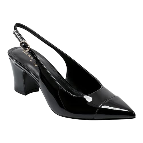 Marc Fisher LTD Damen Blakeley Pumps, Schwarzes Lackleder 001, 39.5 EU von Marc Fisher LTD